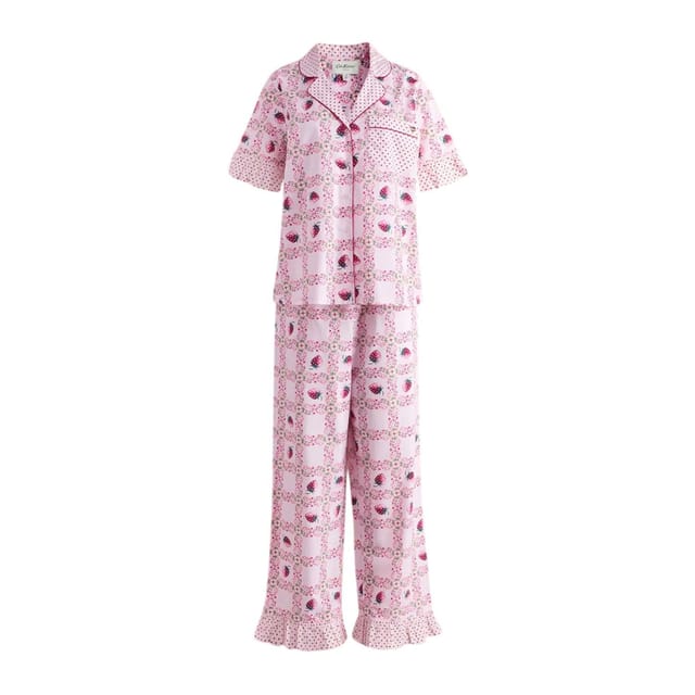 Cath Kidston Cath Kidston Women's Strawberry Pyjama Set in Pink - 2