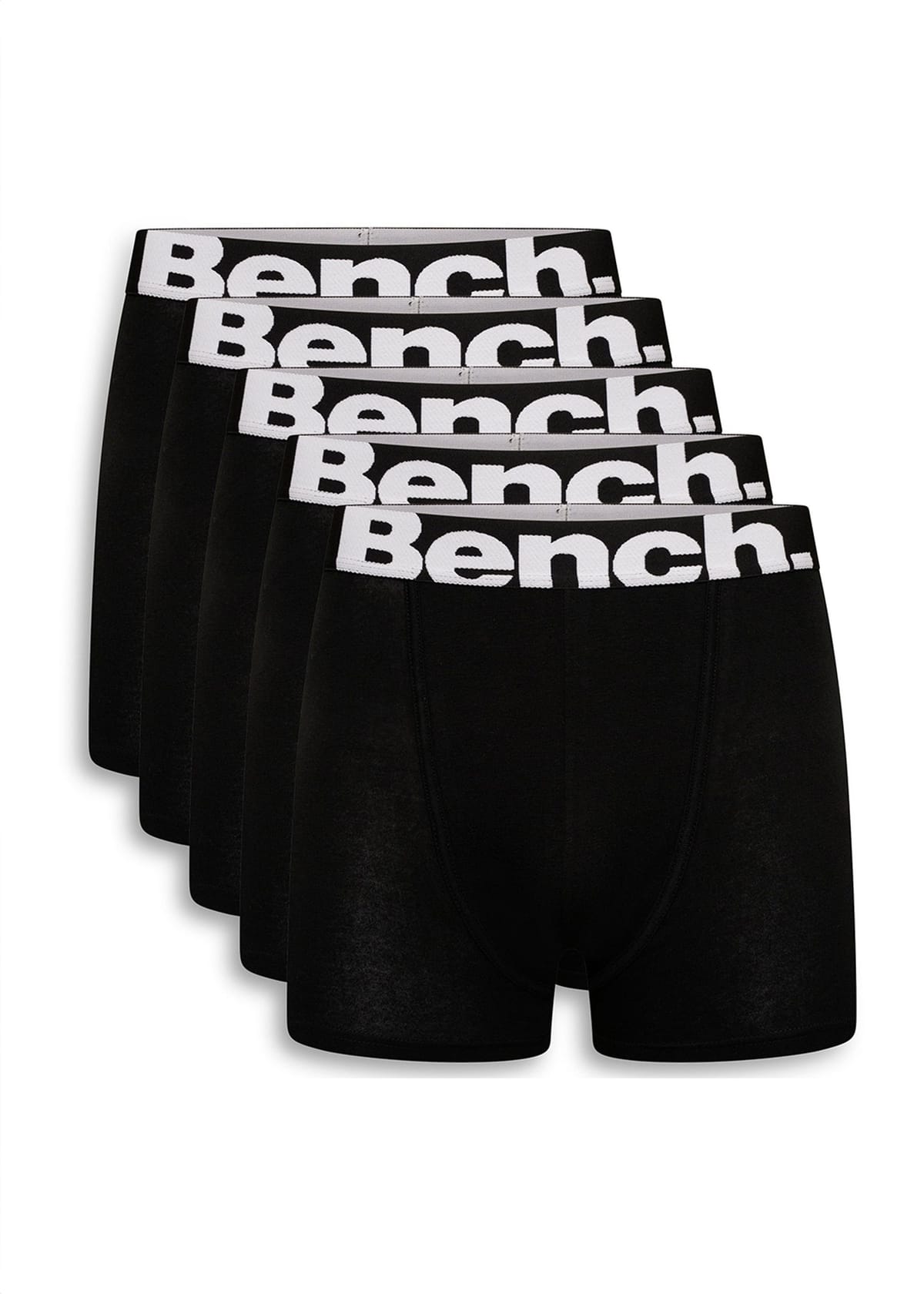 Bench Bench Men's 5 Pack 'Marco' Cotton Rich Boxers in Black - 1