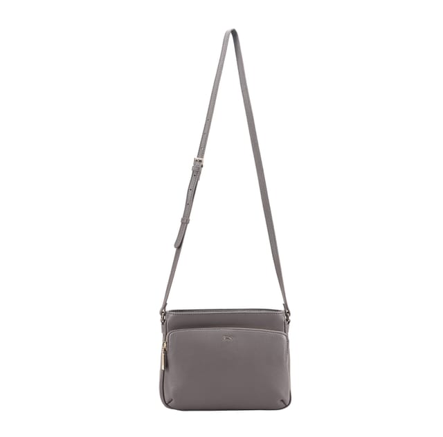 Paul Costelloe Paul Costelloe Women's Loudias Leather Cross Body Bag in Grey - 2