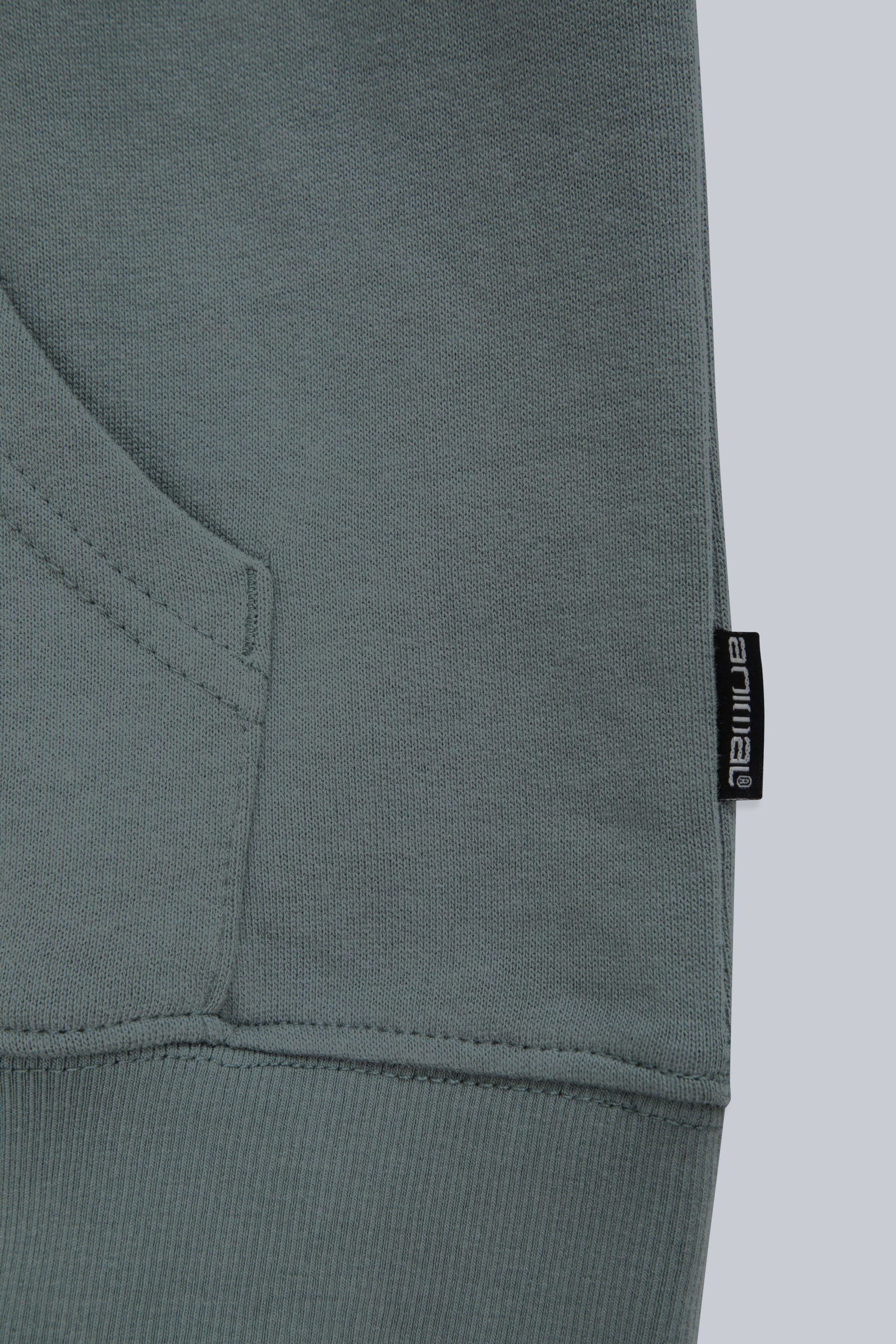 Animal Animal Men's 'River' Falmouth Print Warm Comfortable Casual Soft 100% Cotton Hoodie in Green - 4