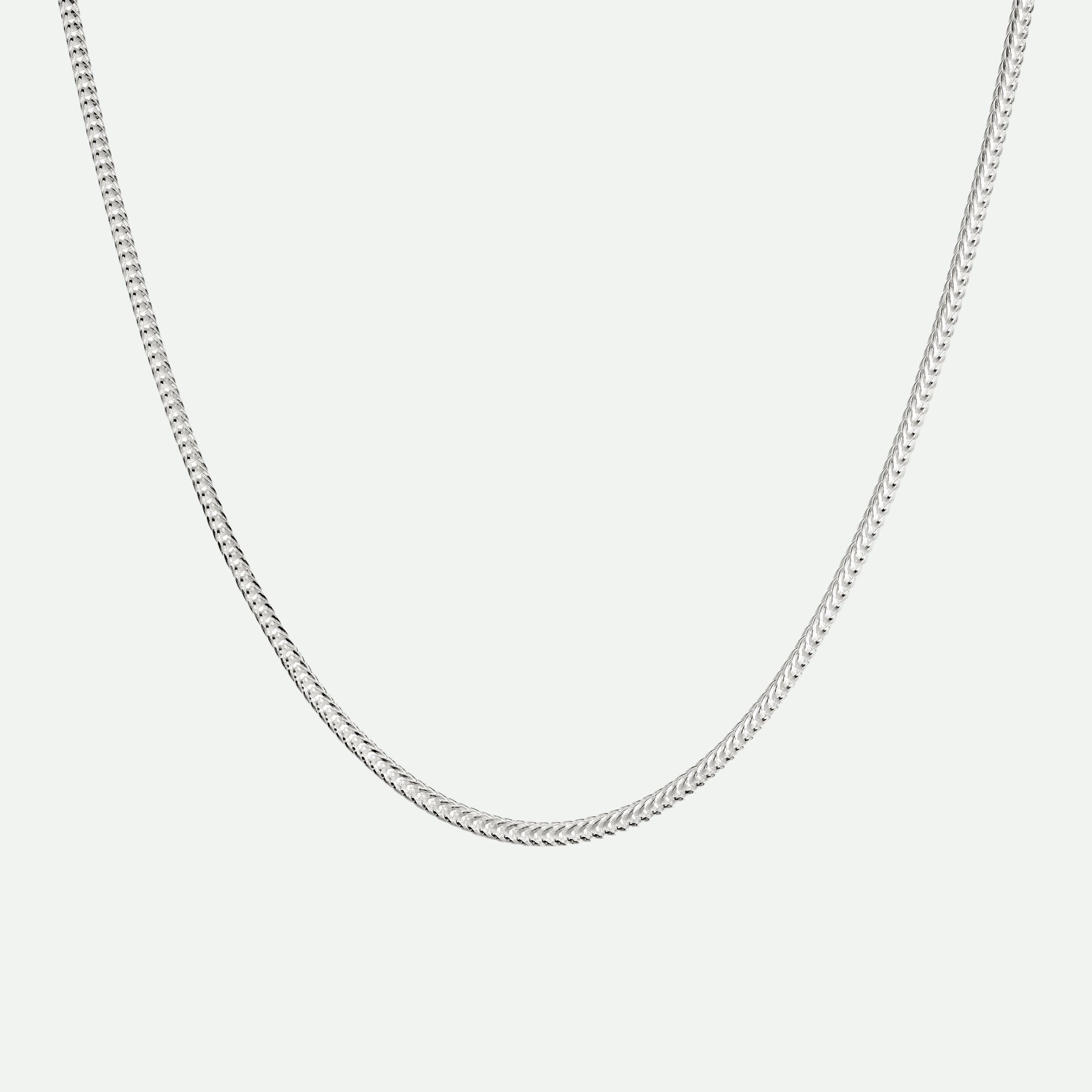 The Fine Collective The Fine Collective Women's Sterling Silver Fox Tail Chain Necklace 18 inch (16+2") - 3