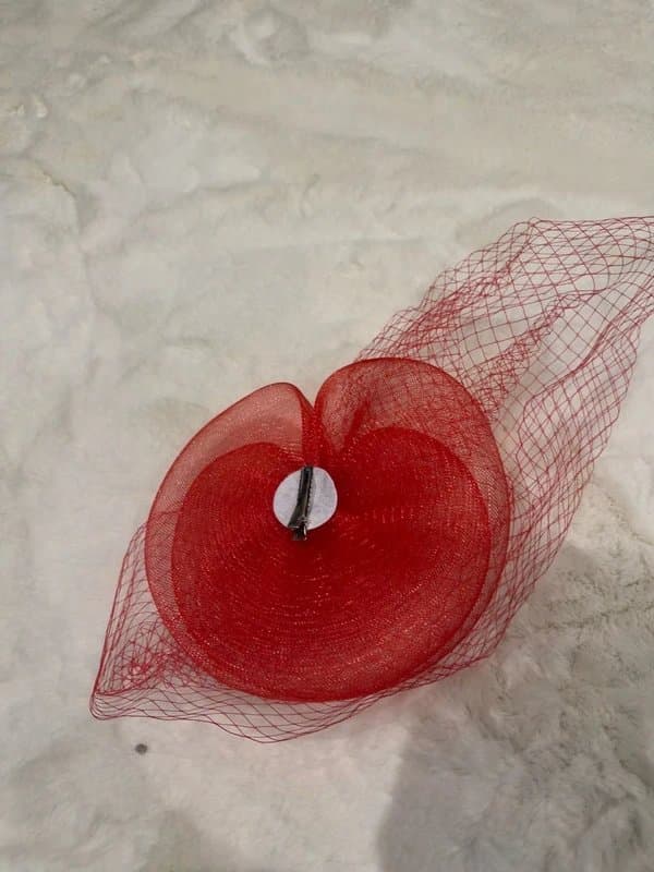 Ascot Red Statement Fascinator Hat Wedding Races Ascot Ladies Day Occasion Headpiece