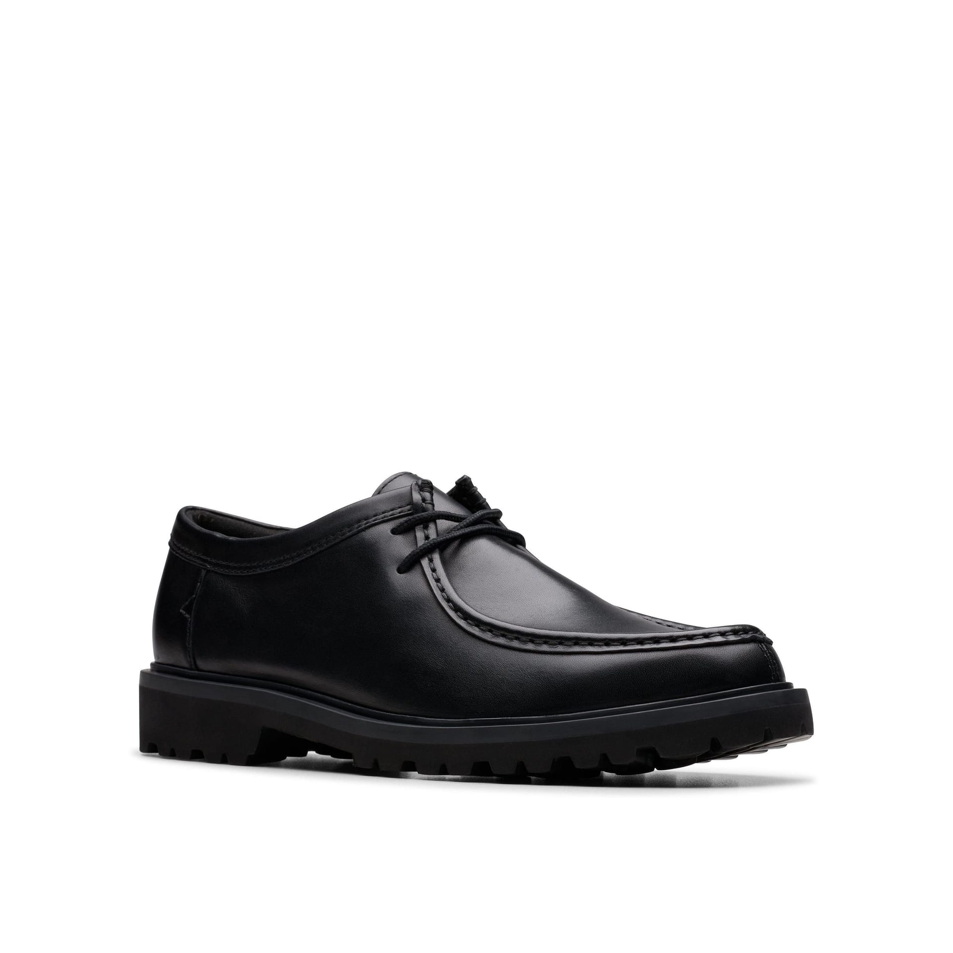 Clarks Clarks Men's Berwick Seam Black Leather Lace Up - 4