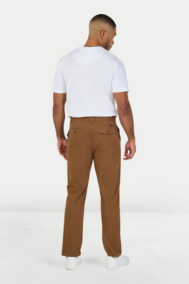 raging bull Raging Bull Men's Tapered Chino in Brown - 2