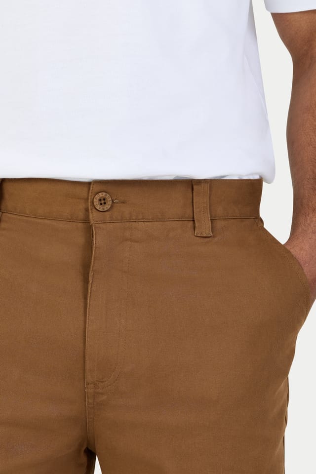 raging bull Raging Bull Men's Tapered Chino in Brown - 3