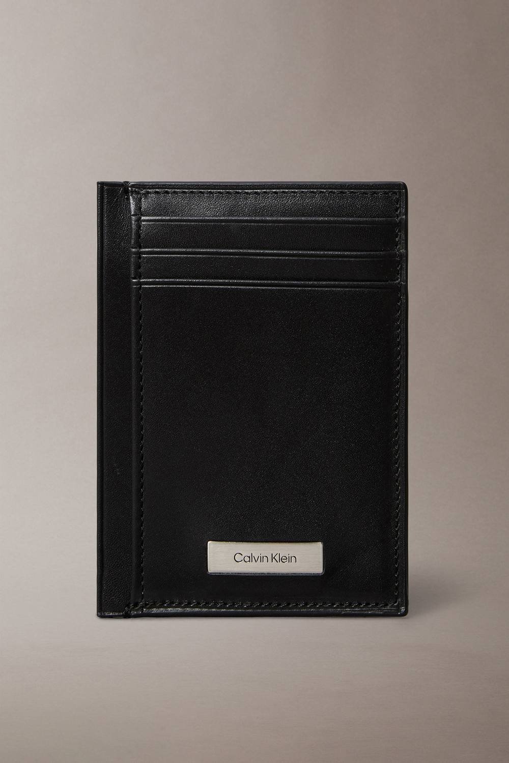 Calvin Klein Calvin Klein Men's Plaque Ns Card Case Black - 2