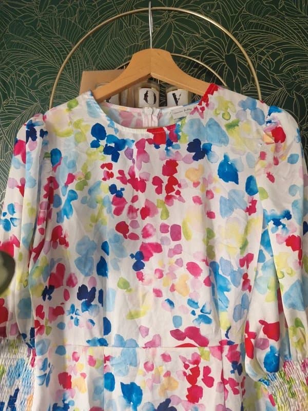 Never Fully Dressed Never Fully Dressed statement vibrant floral dress watercolour