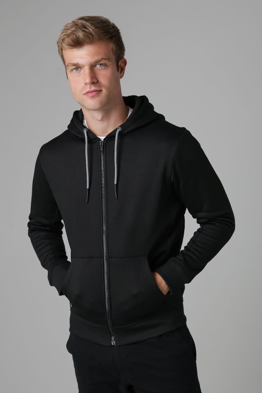 Tokyo Laundry Tokyo Laundry Men's Zip-Through Hoody in Black