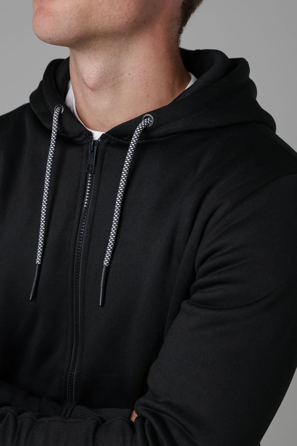 Tokyo Laundry Tokyo Laundry Men's Zip-Through Hoody in Black - 4