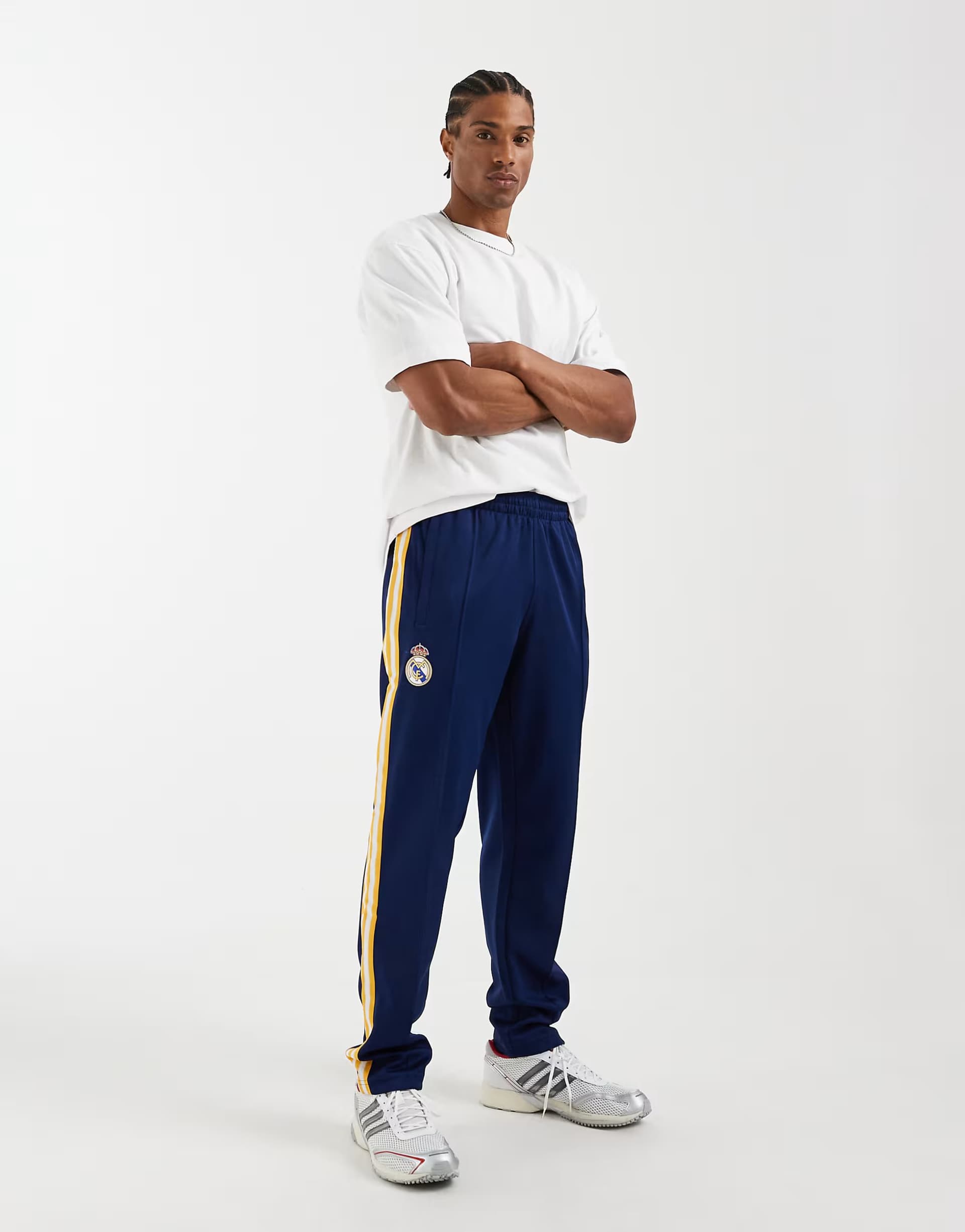 ASOS adidas performance Real madrid originals track pants in dark blue