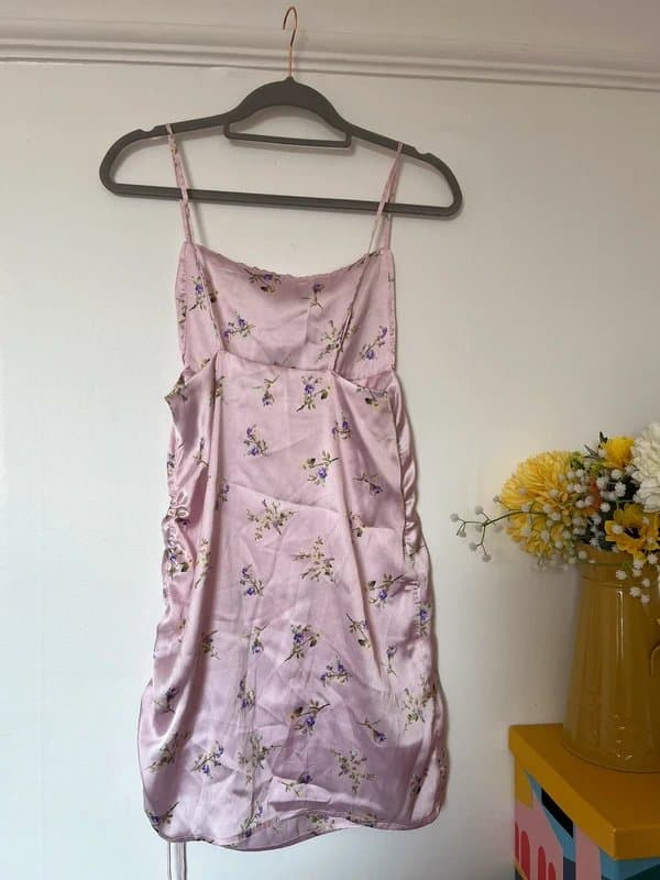 ASOS Floral Satin Mini Dress