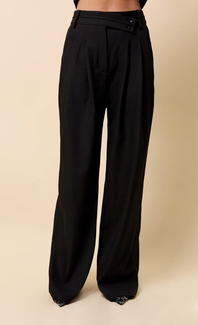 Little Mistress Little Mistress Women's Black Trousers - 2