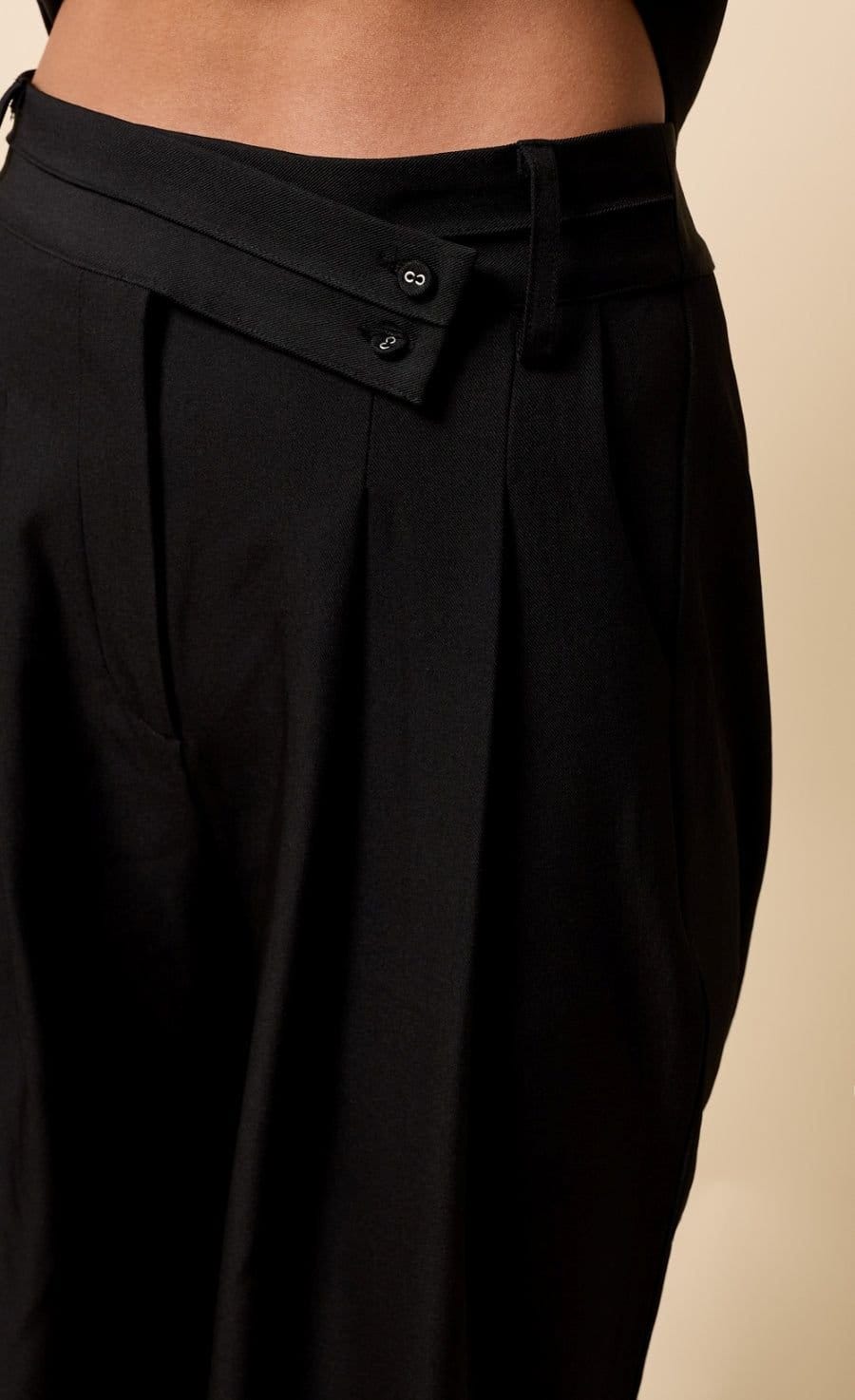 Little Mistress Little Mistress Women's Black Trousers - 4