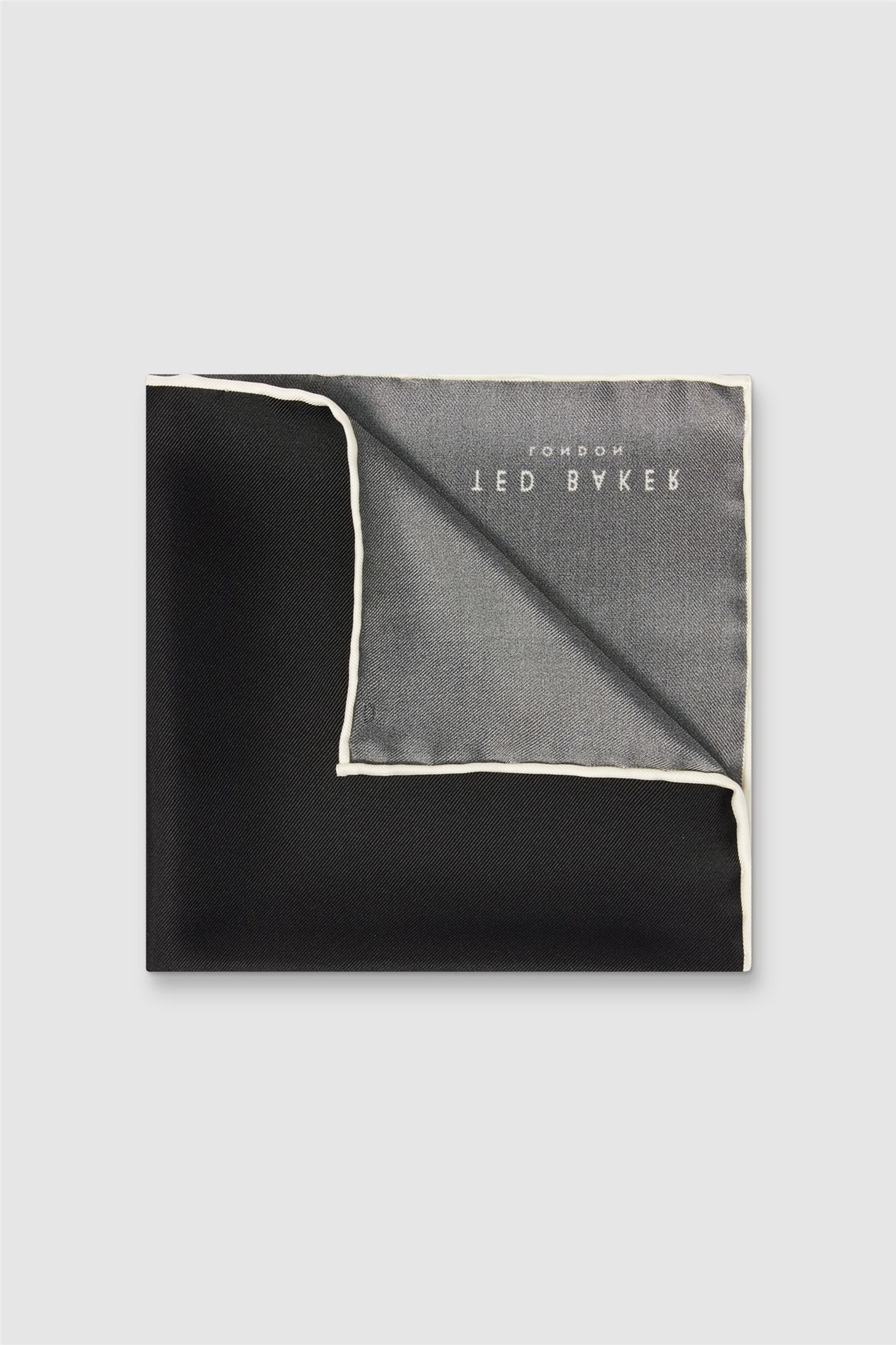 Ted Baker Ted Baker Men's Plain Pocket Square in Black