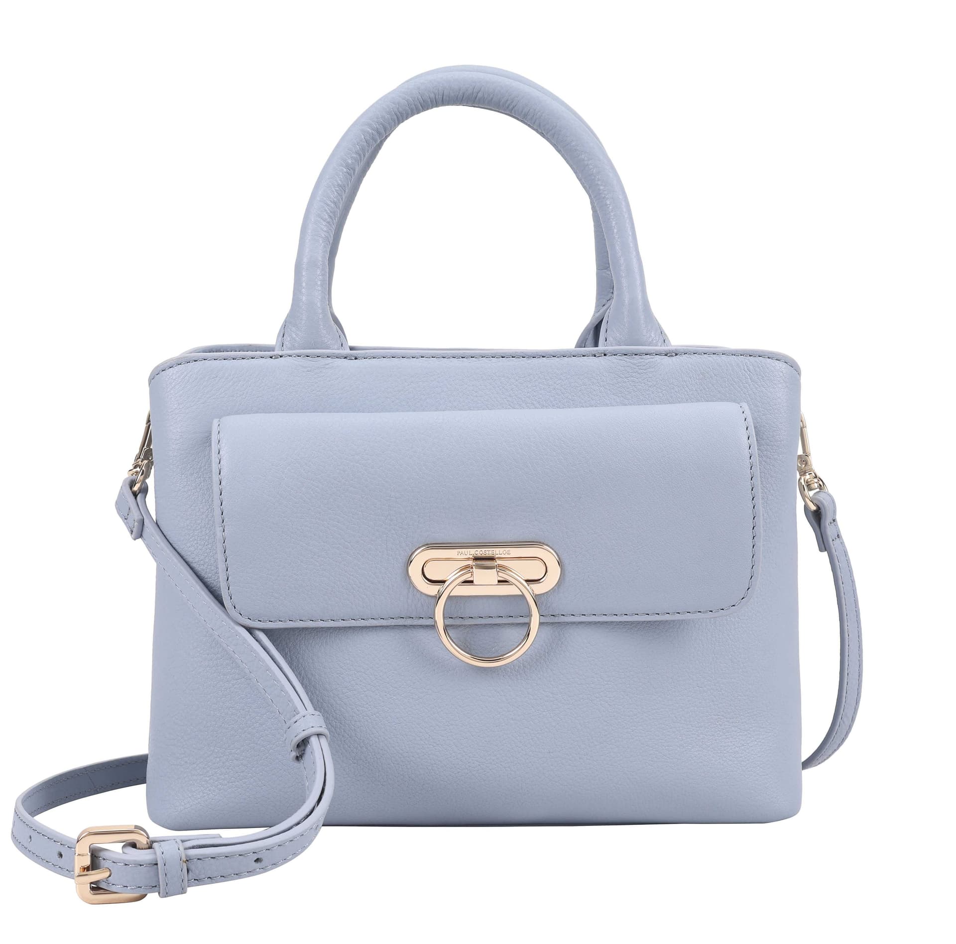 Paul Costelloe Paul Costelloe Women's Navarre Leather Multi Way Bag in Light Blue