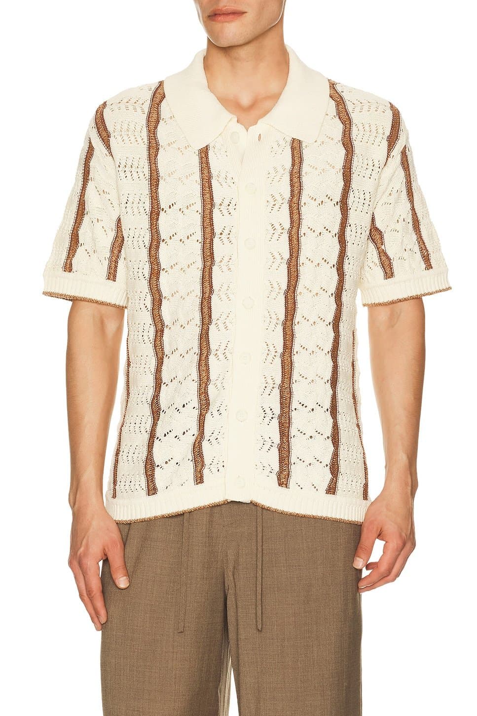 revolve Novelty Stitch Button Down Shirt