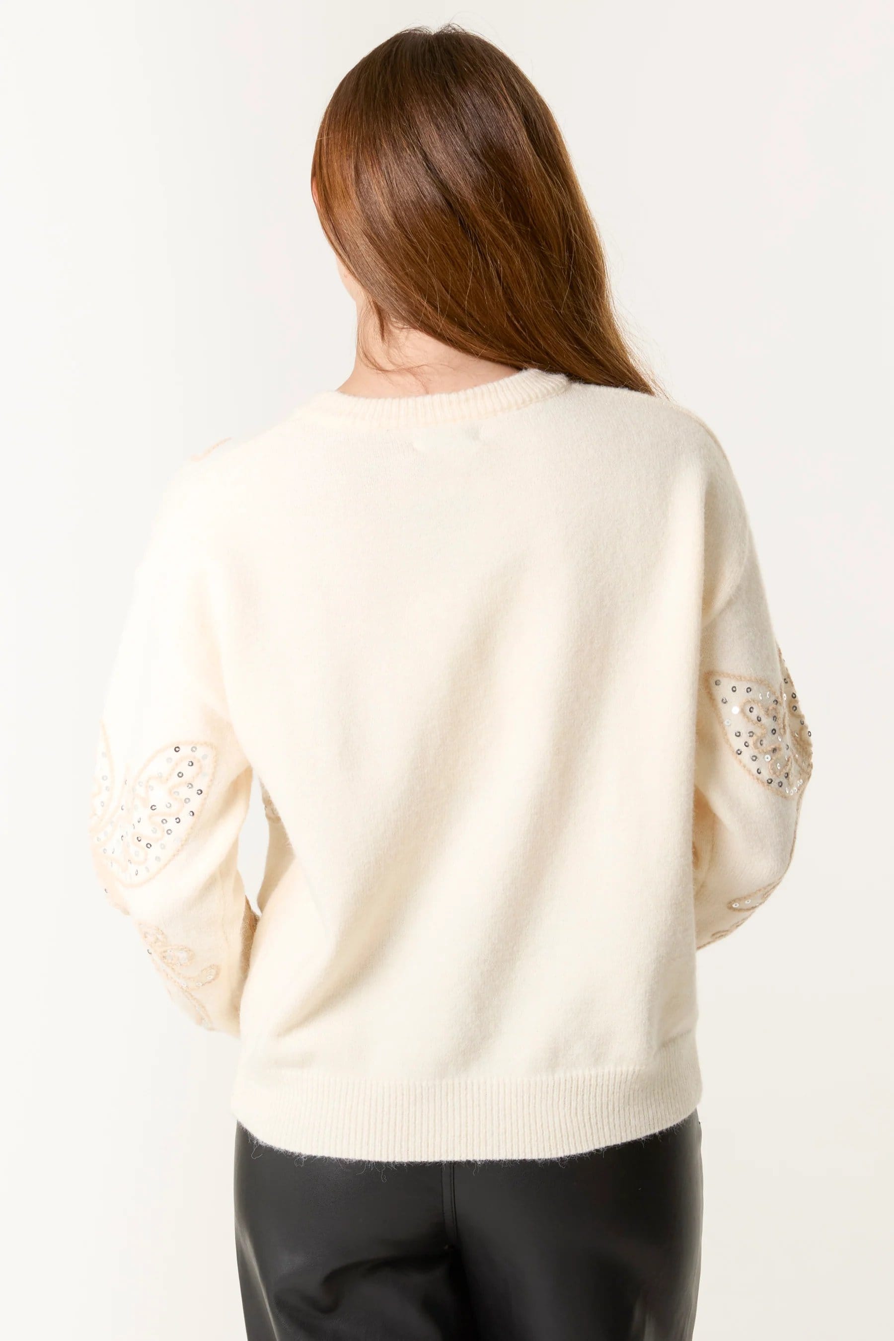 Blue Vanilla Butterfly Embroidered Jumper - 4