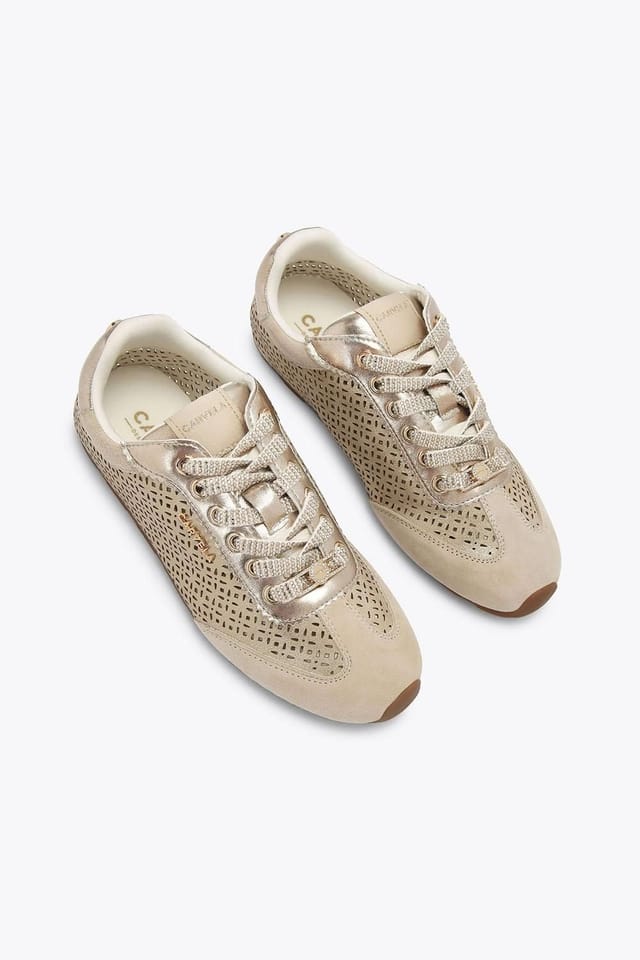 Carvela Carvela Women's 'Tivoli Laser Sneaker' Trainers in Gold - 2