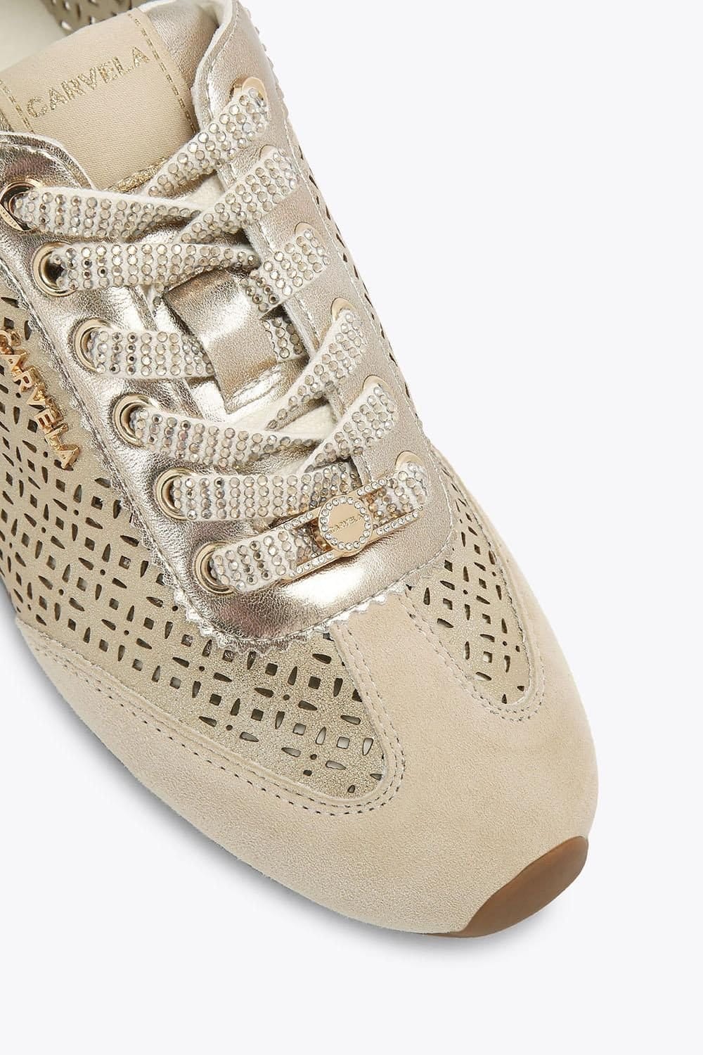 Carvela Carvela Women's 'Tivoli Laser Sneaker' Trainers in Gold - 4