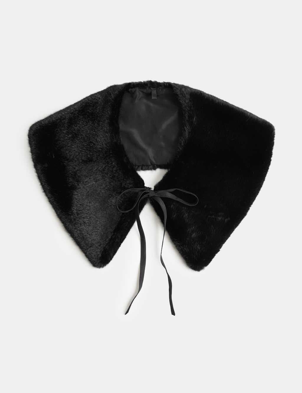Marks & Spencer M&S Faux Fur Collar Black