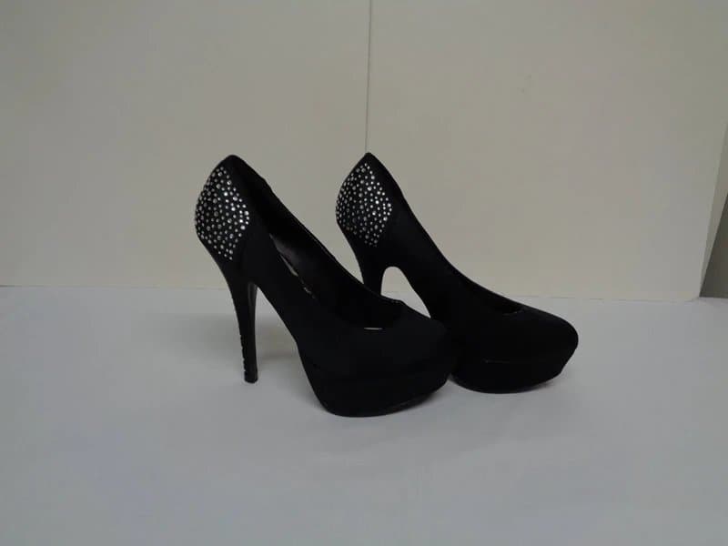 New Look New Look Black & Jewelled High Heels Size 4 Shoes