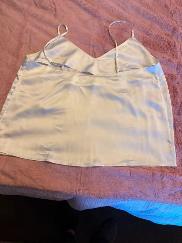ASOS White satin cami top