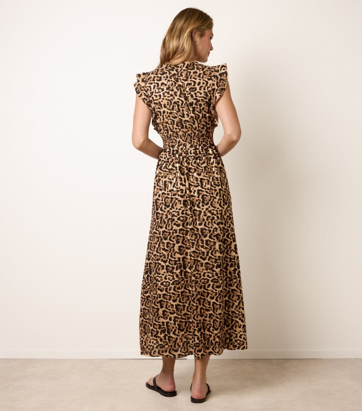 Blue Vanilla Women's Brown Leopard Print Midi Dress Blue Vanilla New Look - 4