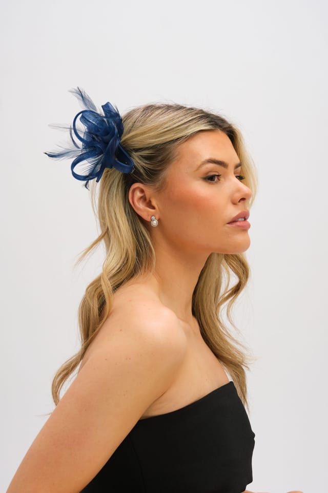 Jon Richard Jon Richard Women's Navy Small Clip Fascinator - 2