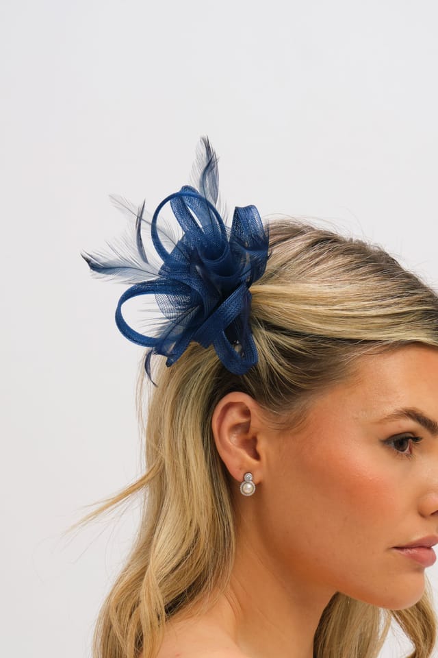 Jon Richard Jon Richard Women's Navy Small Clip Fascinator - 3