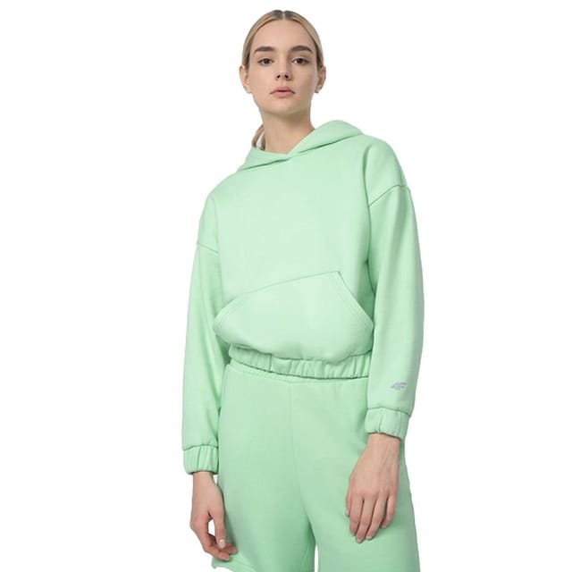 4F 4F Women's SS23TSWSF255 Hoodie in Green - 3
