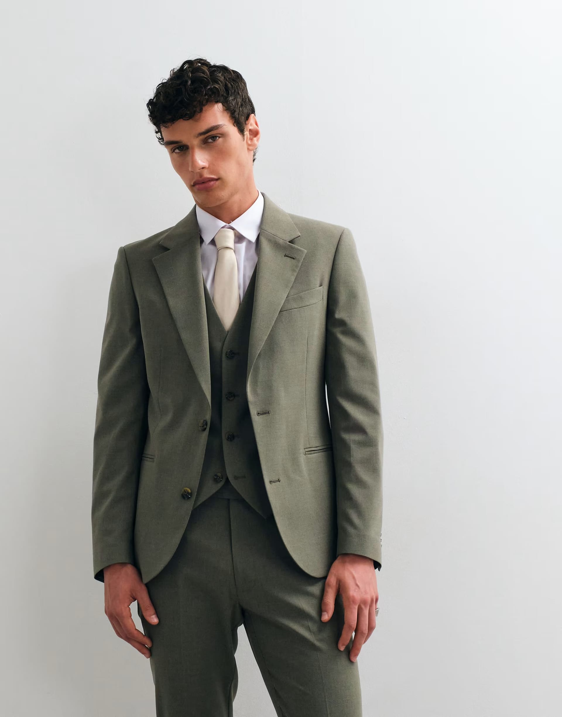 ASOS DESIGN Green Skinny Suit Jacket