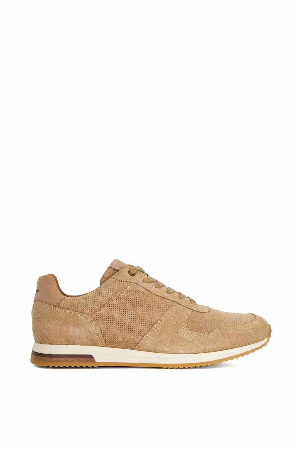 Dune London Dune London Men's 'Trilogy' Suede Trainers in Natural