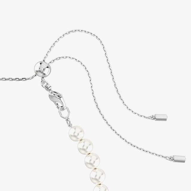 Swarovski Swarovski Women's Ariana Grande X Capsule White Crystal Heart Choker Necklace 5720861 in Silver - 2