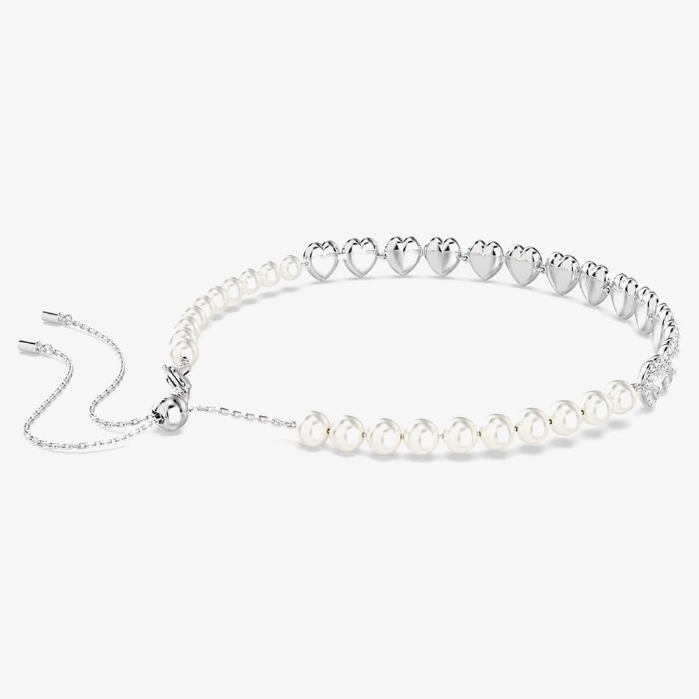 Swarovski Swarovski Women's Ariana Grande X Capsule White Crystal Heart Choker Necklace 5720861 in Silver - 4