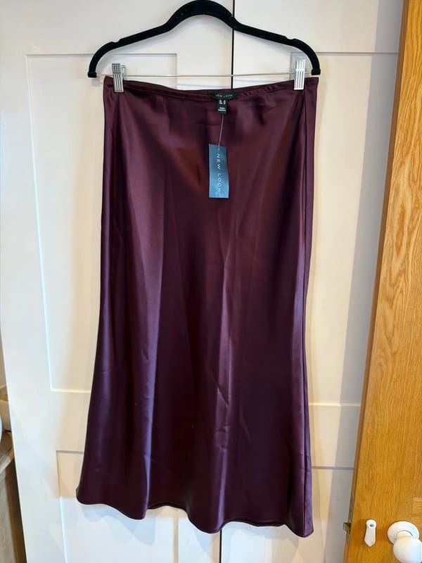 New Look New look satin midi skirt