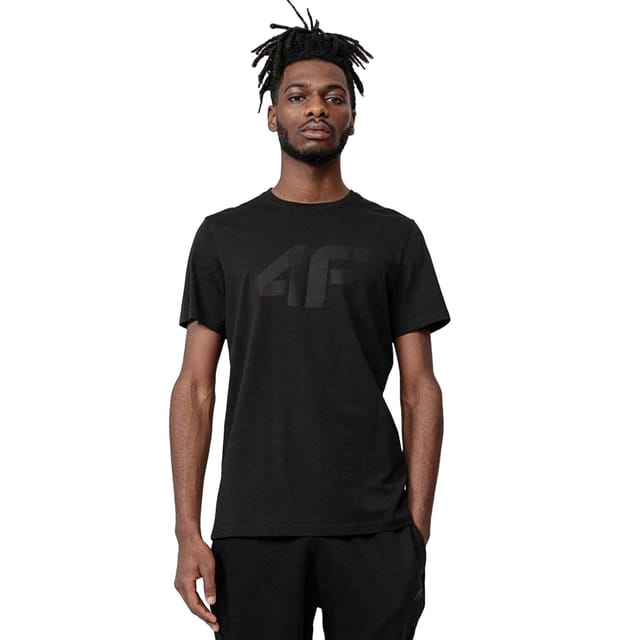 4F 4F Men's H4L22-TSM353 T-Shirt in Black - 3