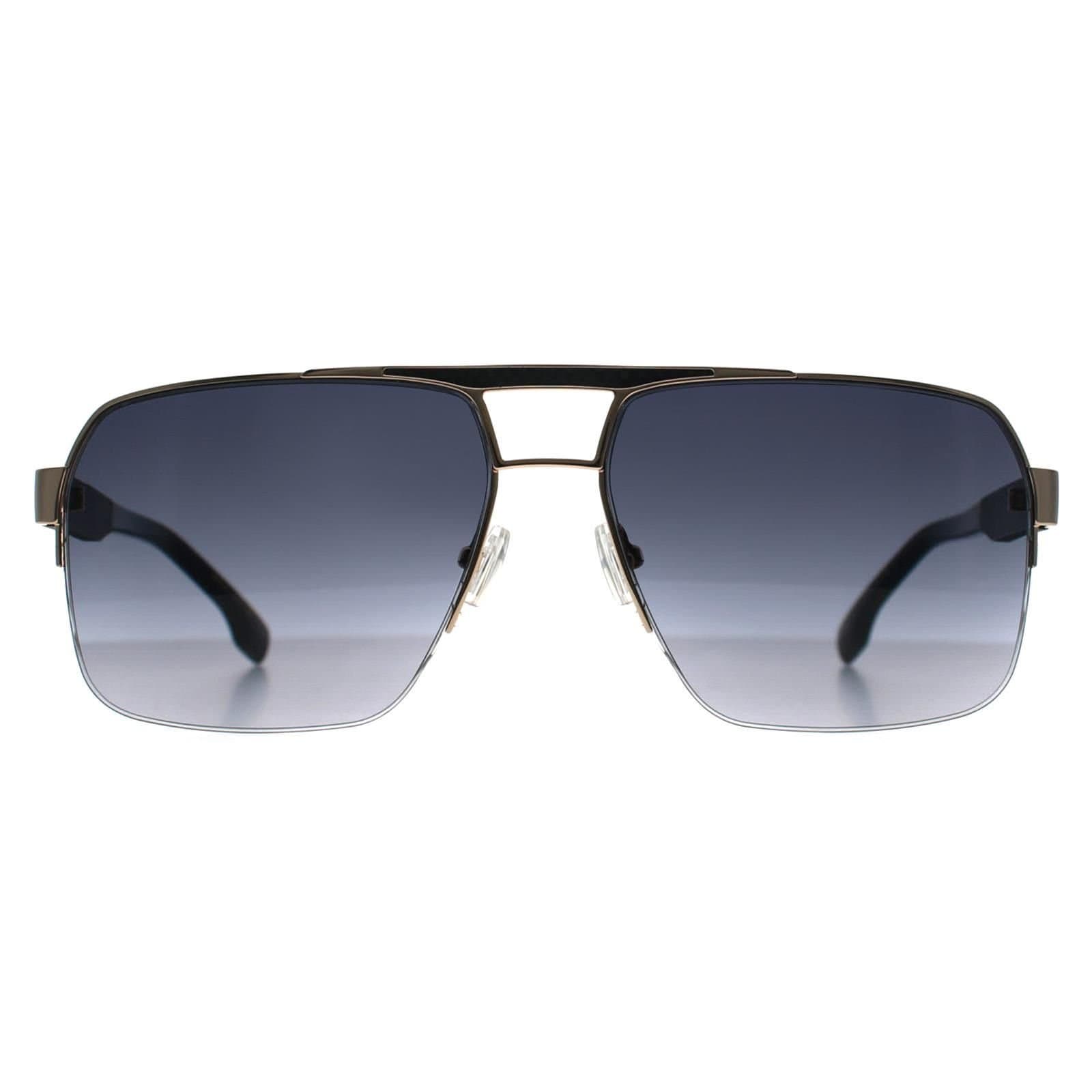 Hugo Boss Hugo Boss Men's Square Gold Dark Grey Gradient BOSS 1767/S