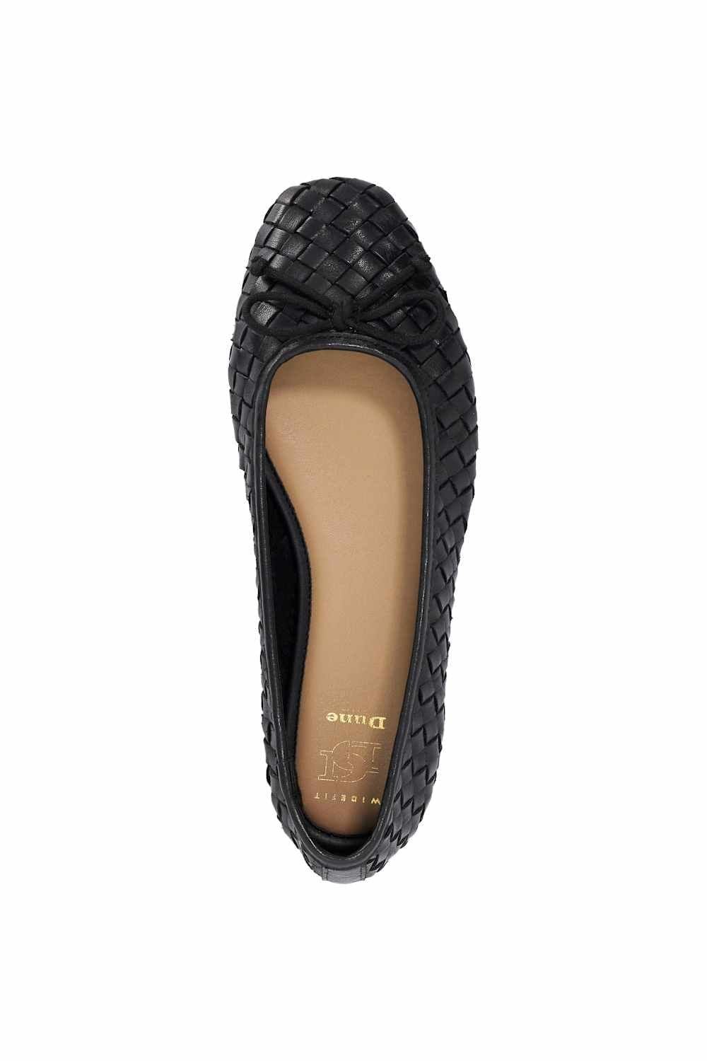 Dune London Dune London Women's Wide Fit 'Heat' Ballet Pumps in Black - 4
