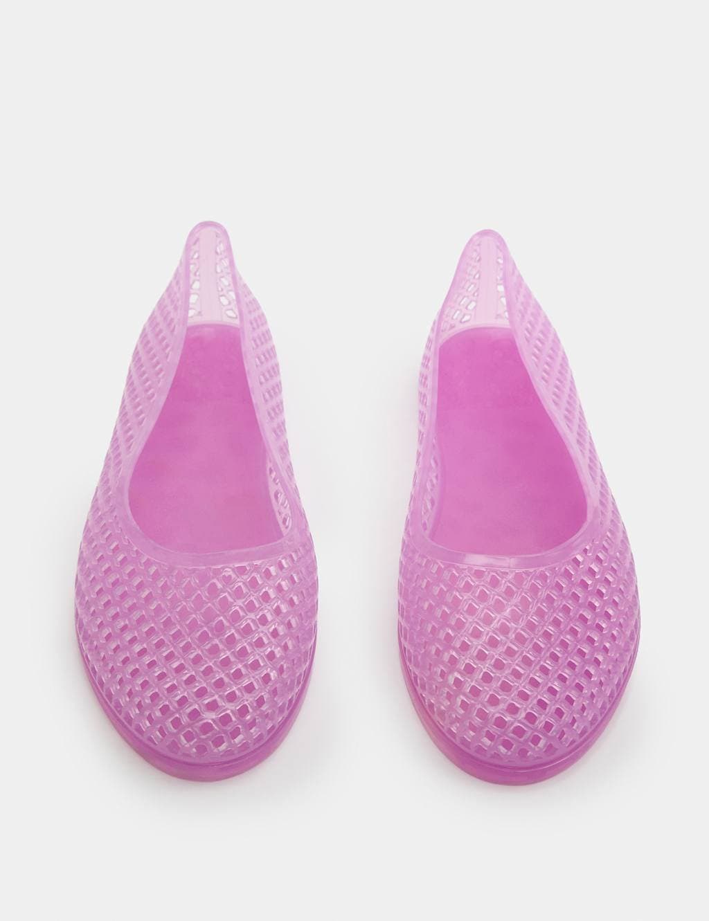 Marks & Spencer M&S Pink Jelly Flat Ballet Pumps