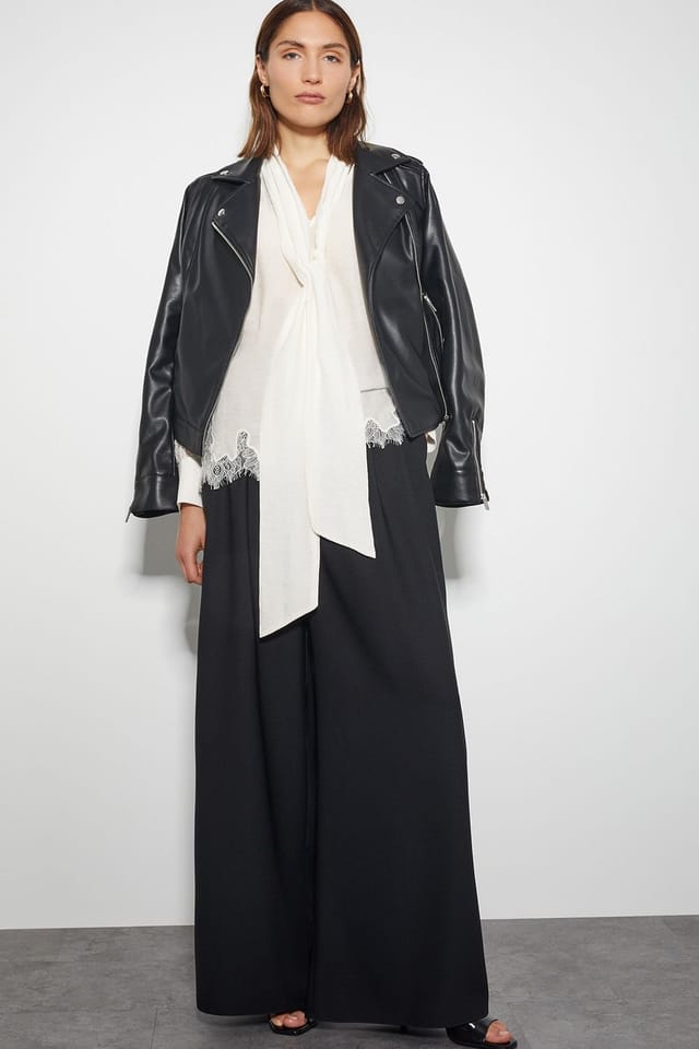 Monsoon Monsoon Women's Reece Lacy Pussybow Blouse in Ivory - 2