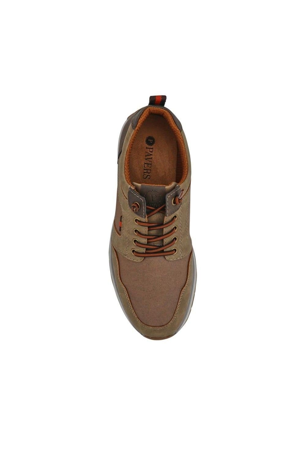 Pavers Pavers Men's Wide Bungee-Laced Slip-On Shoes in Brown - 4