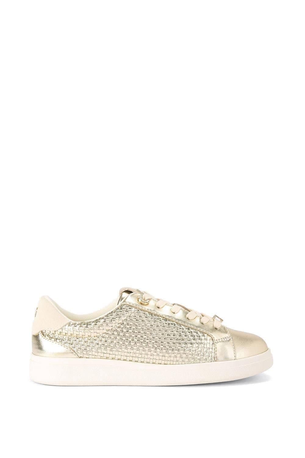 KG Kurt Geiger KG Kurt Geiger Women's 'Liza Weave' Trainers in Gold