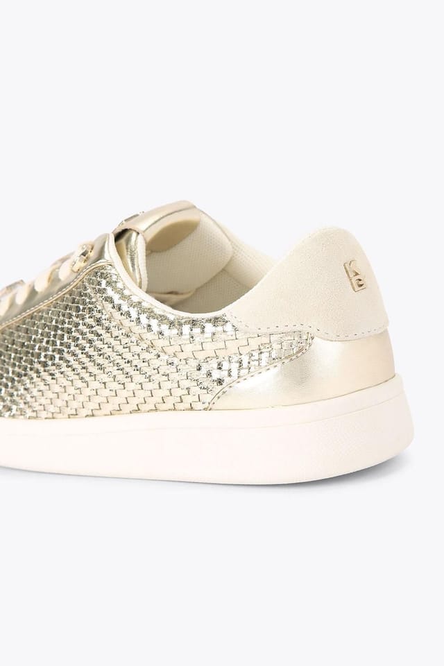 KG Kurt Geiger KG Kurt Geiger Women's 'Liza Weave' Trainers in Gold - 3
