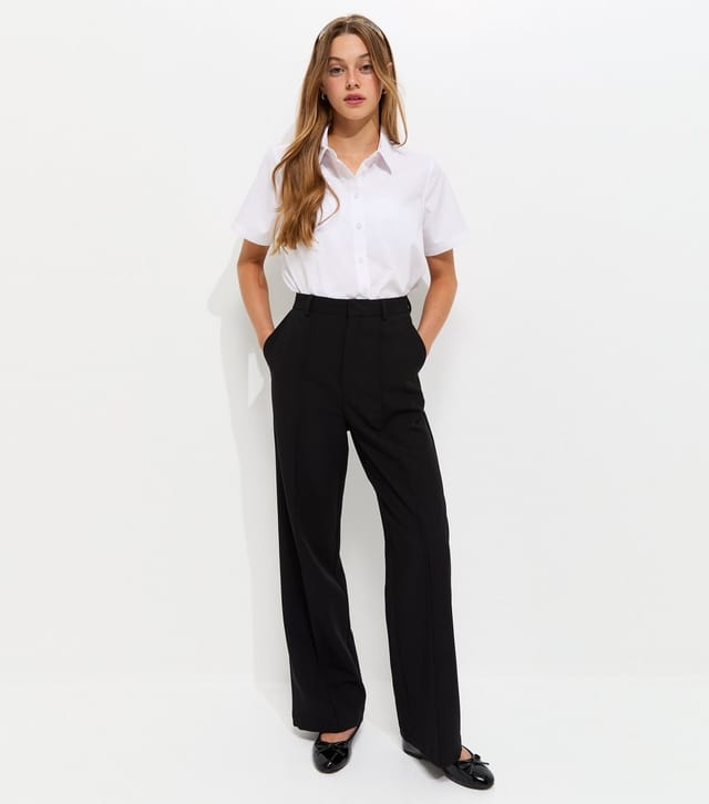 New Look Girls' Black Wide Leg School Trousers New Look - 3