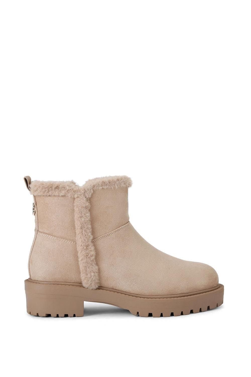 Carvela Carvela Women's 'Cosy Ankle' Fabric Boots in Taupe