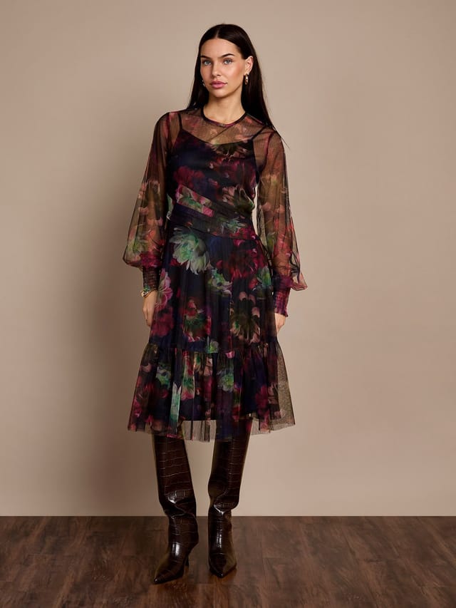 GWD by GEORGE W. DAVIES GWD by GEORGE W. DAVIES Women's GWD Bettina Floral Mesh Dress - 3