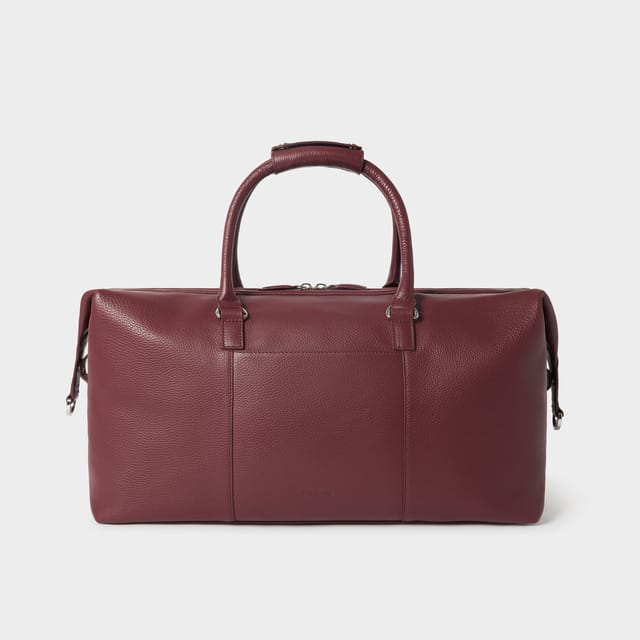 OSPREY LONDON OSPREY LONDON Men's The Forest Leather Weekender in Wine - 3