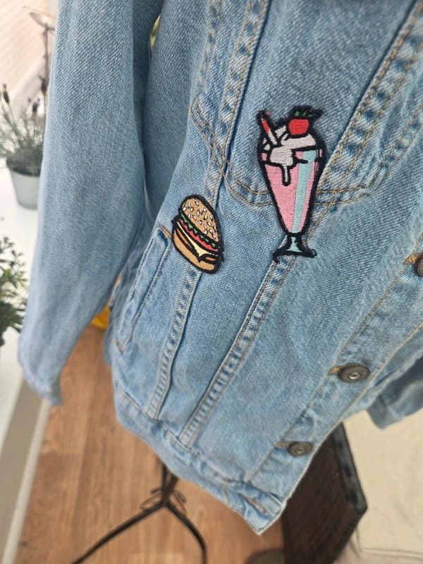 Bershka Bershka Patch Cotton Detail Denim Festivel Jacket