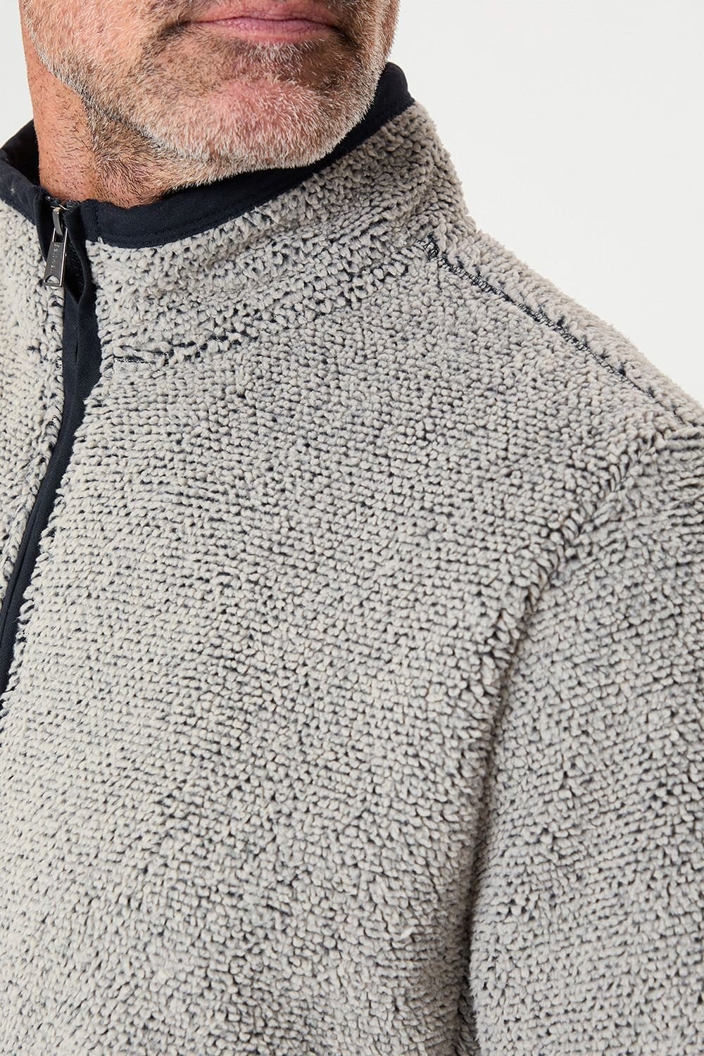 Saltwell Saltwell Men's Microfleece Full Zip Fleece in Grey - 4