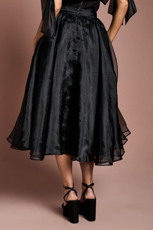 Coast Coast Women's Organza Skirt in Black - 3